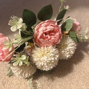 There fake decor flowers